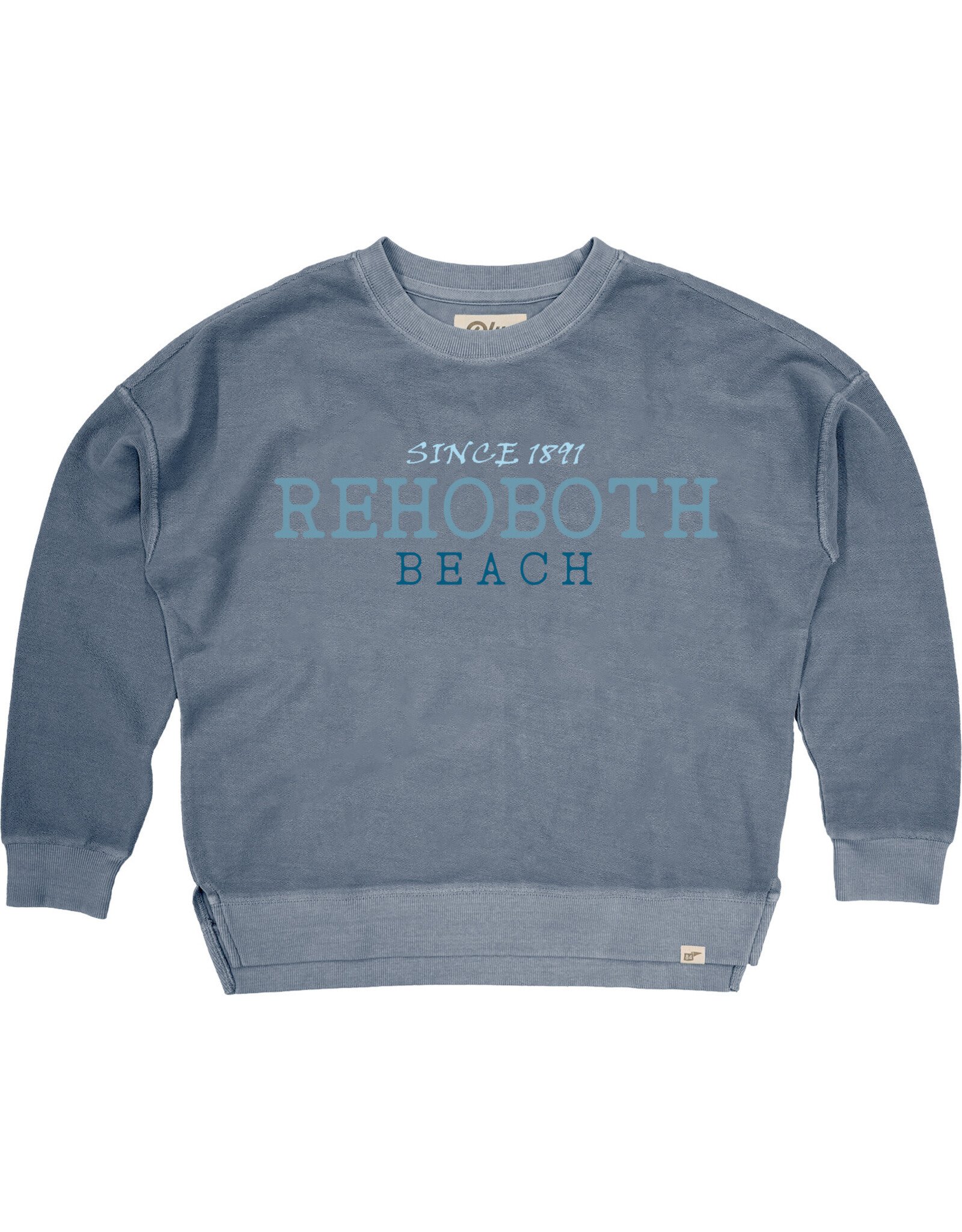 BLUE 84 REVERSE TERRY EMBROIDERED CREWNECK