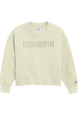 LEAGUE LEAGUE REVERSE EMBOSSED CROP CREW