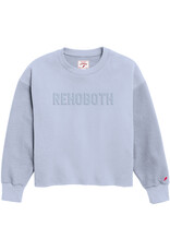 LEAGUE LEAGUE REVERSE EMBOSSED CROP CREW