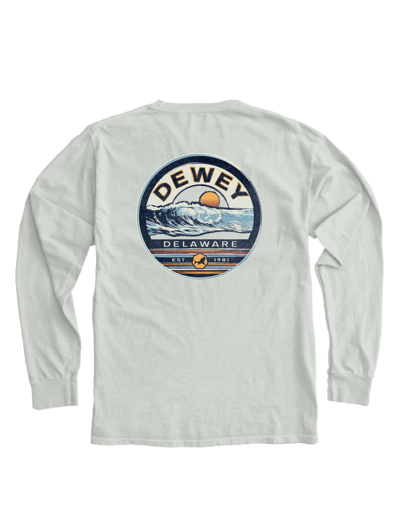BLUE 84 DEWEY DIVINATION WAVES LS TEE