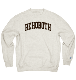 BLUE 84 ARCADE FONT APPLIQUE CREWNECK