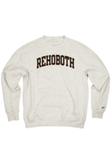 BLUE 84 ARCADE FONT APPLIQUE CREWNECK