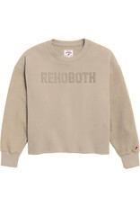 LEAGUE LEAGUE REVERSE EMBOSSED CROP CREW