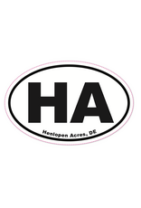 REHOBOTH LIFESTYLE EURO STICKER 5.75 x 3.875 OVAL HENLOPEN ACRES