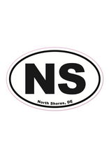 REHOBOTH LIFESTYLE EURO STICKER 5.75 x 3.875 OVAL NORTH SHORES