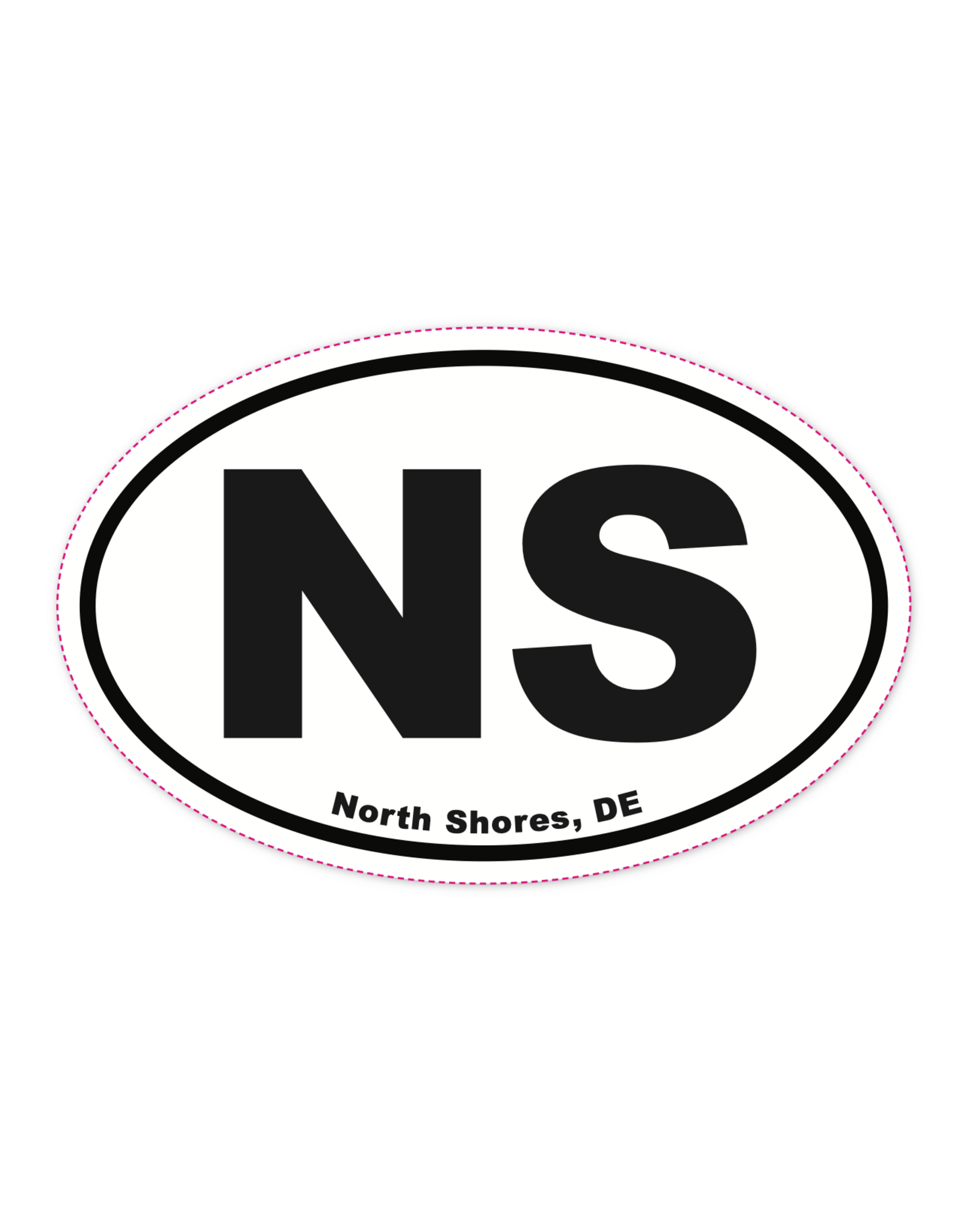 REHOBOTH LIFESTYLE EURO STICKER 5.75 x 3.875 OVAL NORTH SHORES