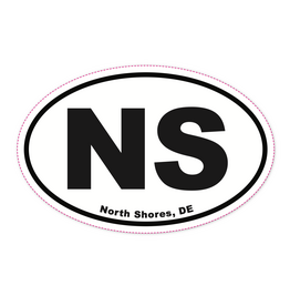 REHOBOTH LIFESTYLE EURO STICKER 5.75 x 3.875 OVAL NORTH SHORES