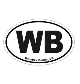 REHOBOTH LIFESTYLE EURO STICKER 5.75 x 3.875 OVAL WHISKEY BEACH