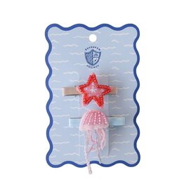 PRIMITIVES BY KATHY SEA CREATURE BEADED HAIR CLIPS