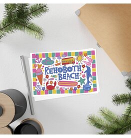 LOLALA POSTCARD BEACH SCRIBBLES