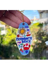 LOLALA RETRO KEYCHAIN BEACH SCRIBBLES