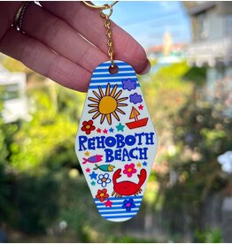 LOLALA RETRO KEYCHAIN BEACH SCRIBBLES
