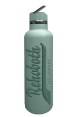 LEGEND WATER BOTTLE TONAL SCRIPT MOSS GREEN
