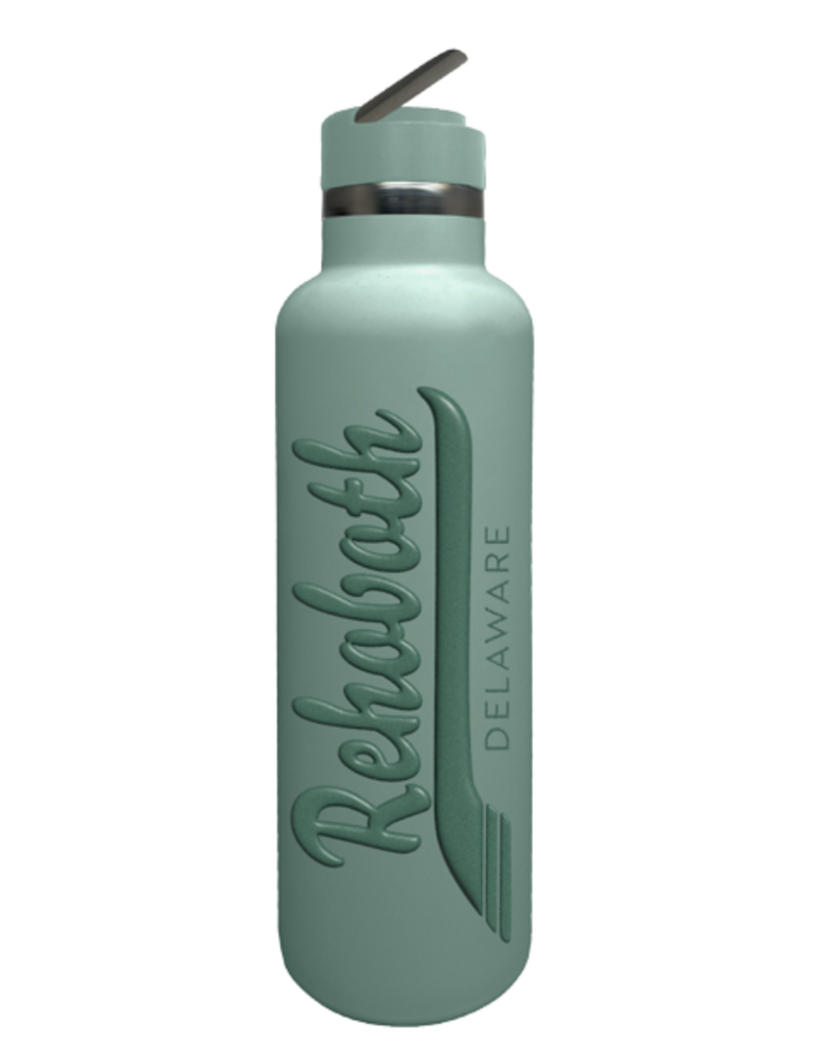 LEGEND WATER BOTTLE TONAL SCRIPT MOSS GREEN