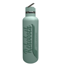 LEGEND WATER BOTTLE TONAL SCRIPT MOSS GREEN