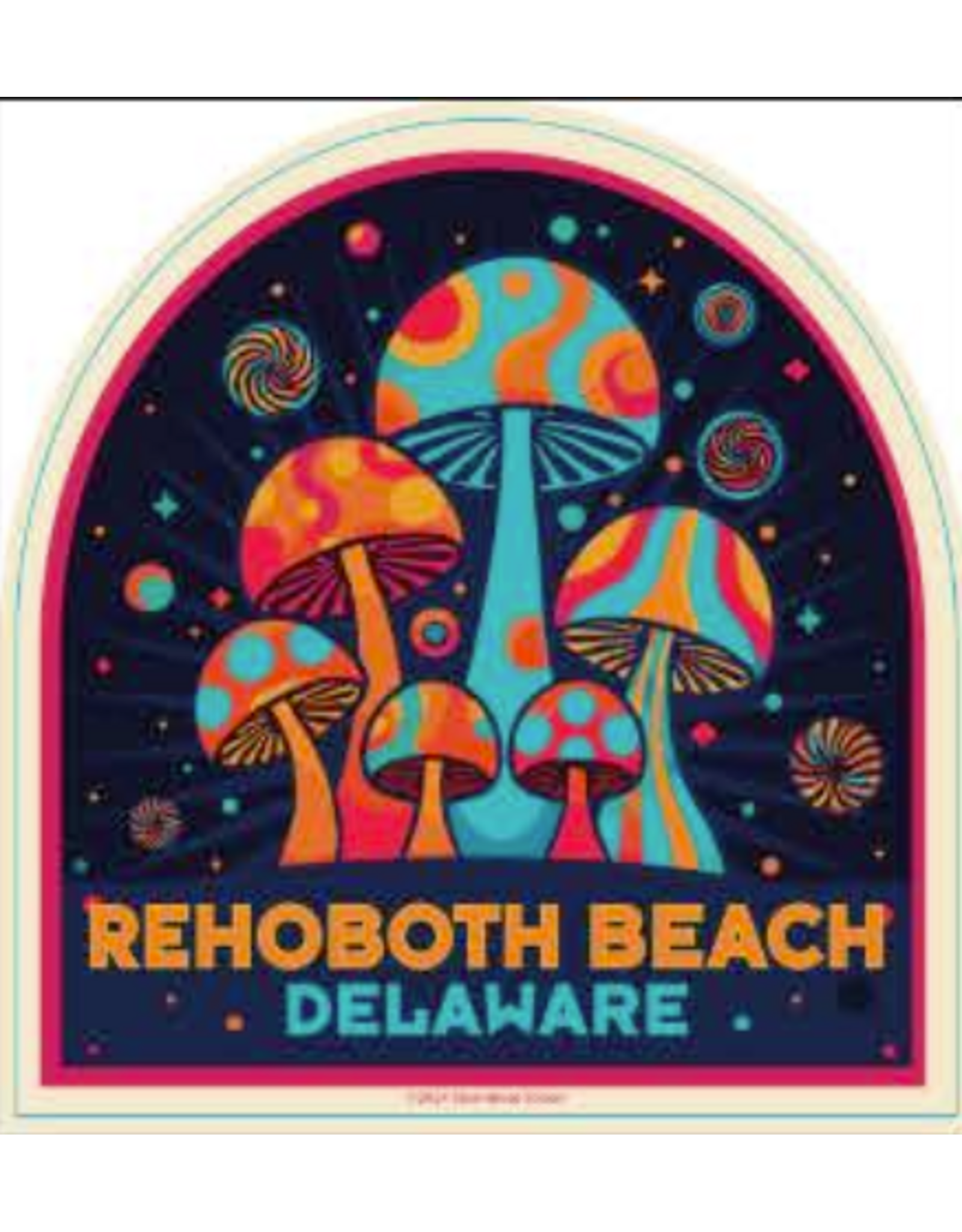 STEAMBOAT STICKERS BEACH STICKER MUSHROOM GALAXY