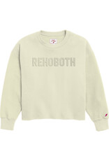 LEAGUE LEAGUE REVERSE EMBOSSED CROP CREW