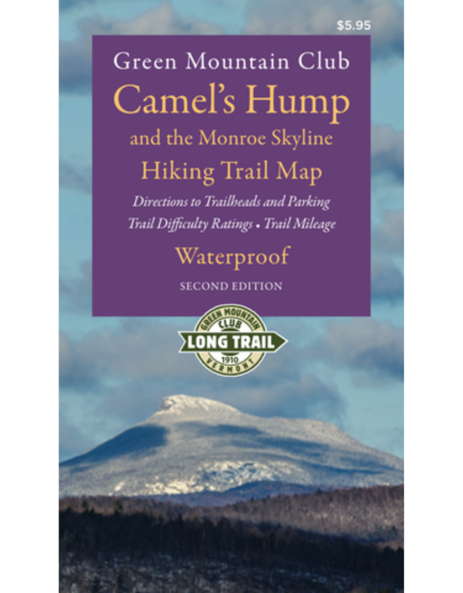 GMC GMC Camel's Hump & the Monroe Skyline Waterproof Hiking Trail Map