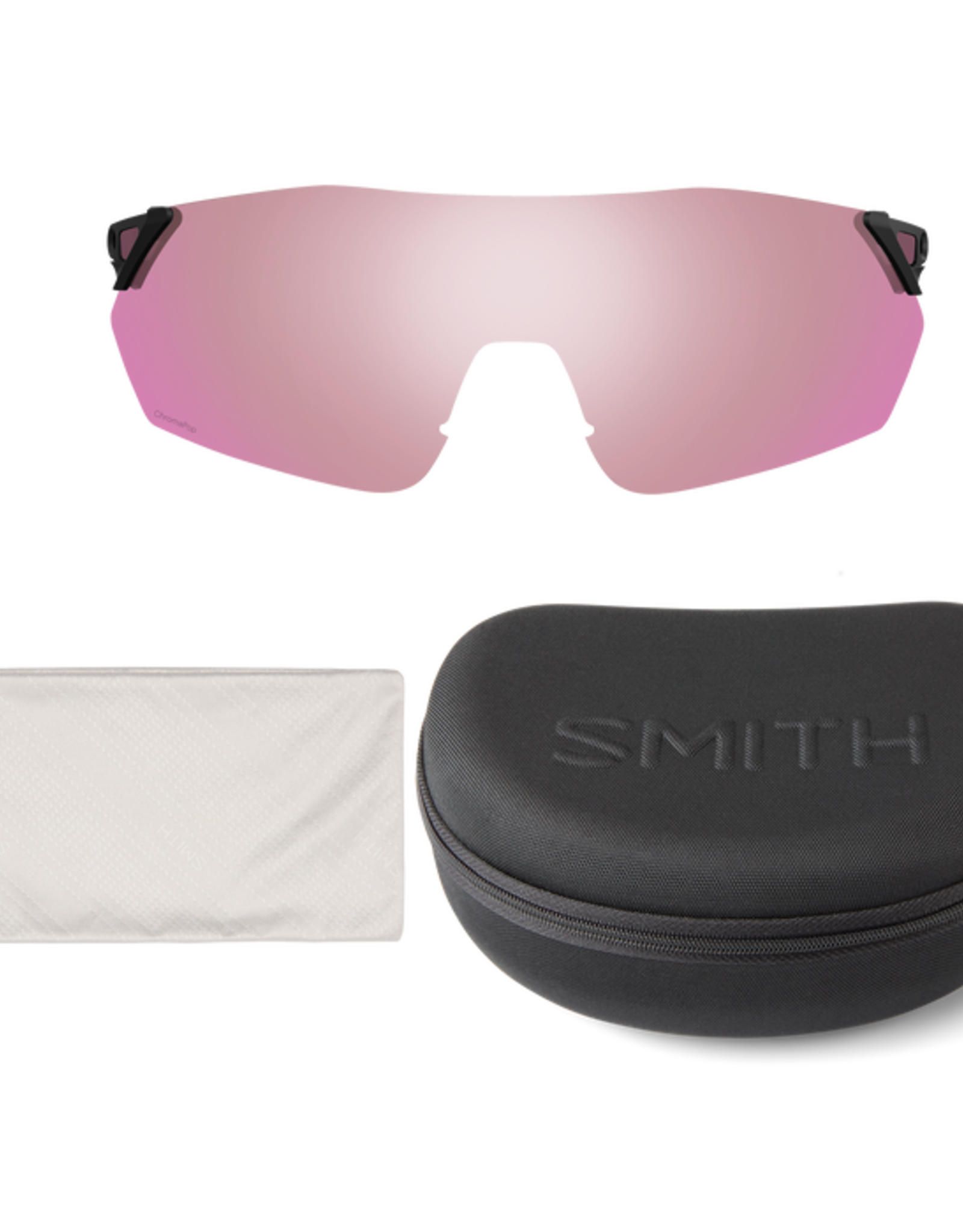 Smith Smith Reverb Sunglasses Matte White Chromapop Red Mirror