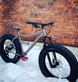 ORO Shop Build Carver Bikes O'Beast Ti Fat Bike w/Mastodon Comp - Red 21" L/XL