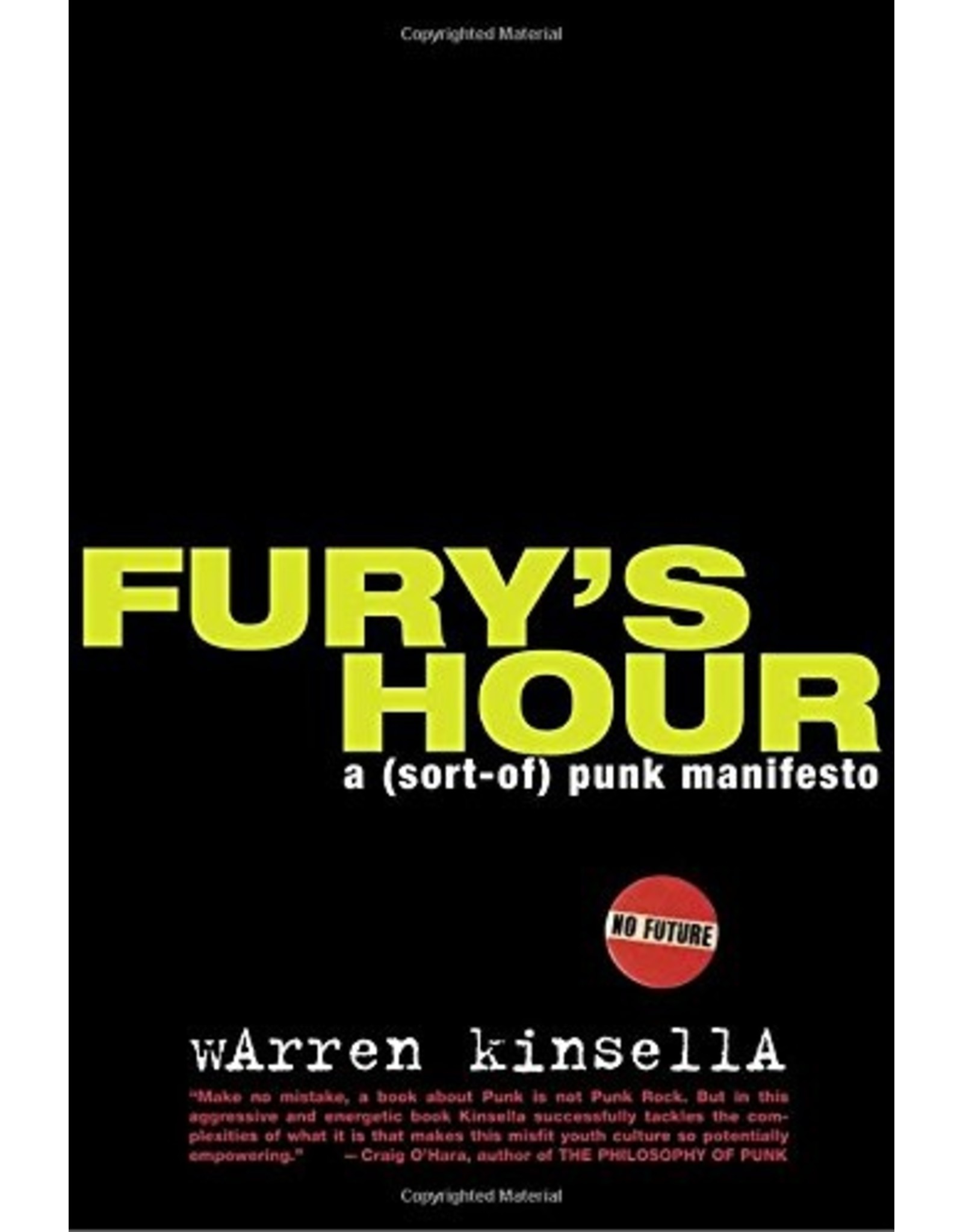 Literature Fury's Hour : A (sort-of) Punk Manifesto