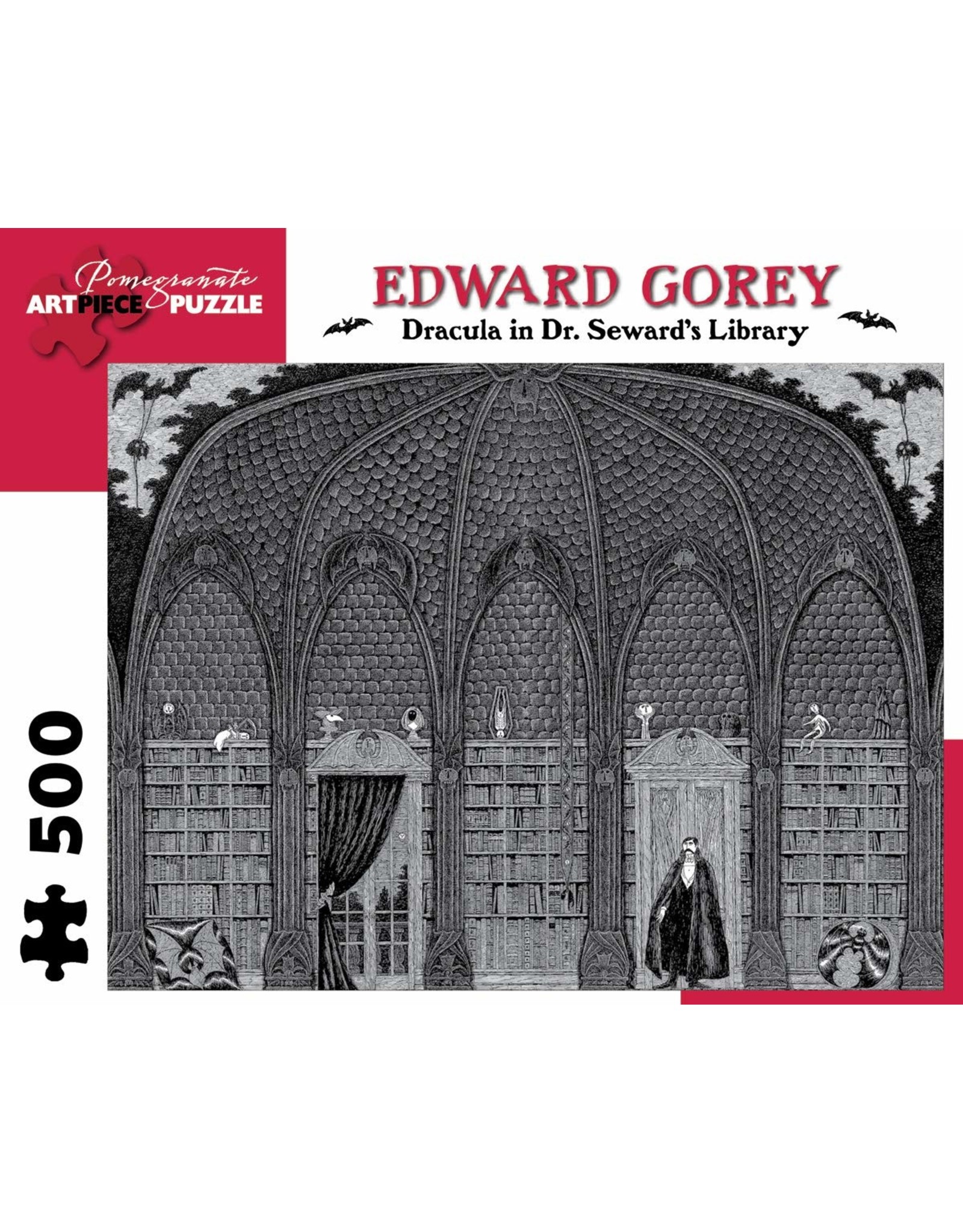 Gift Items Dracula in Dr. Seward's Library: Edward Gorey Puzzle - 500 pcs