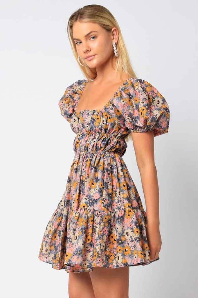 Olivaceous Wallflower Mini Dress