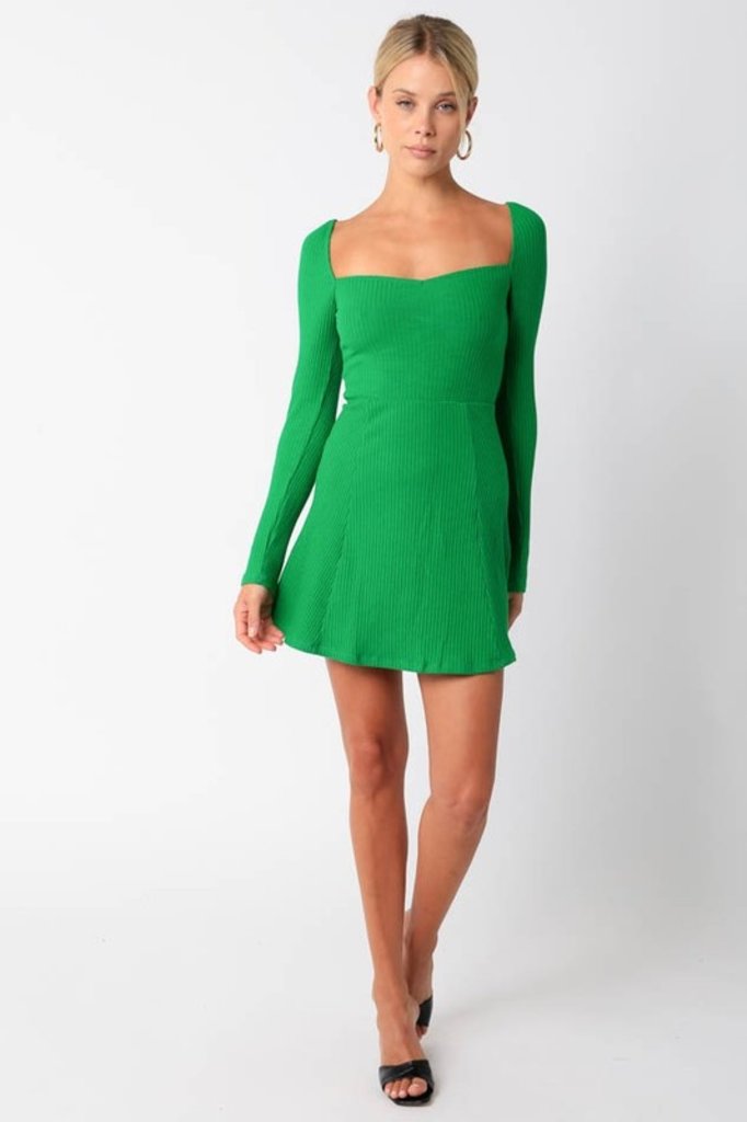 Olivaceous Ivy Mini Dress