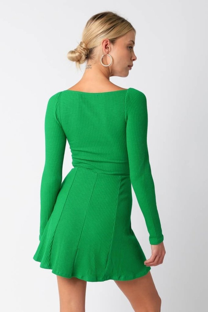 Olivaceous Ivy Mini Dress