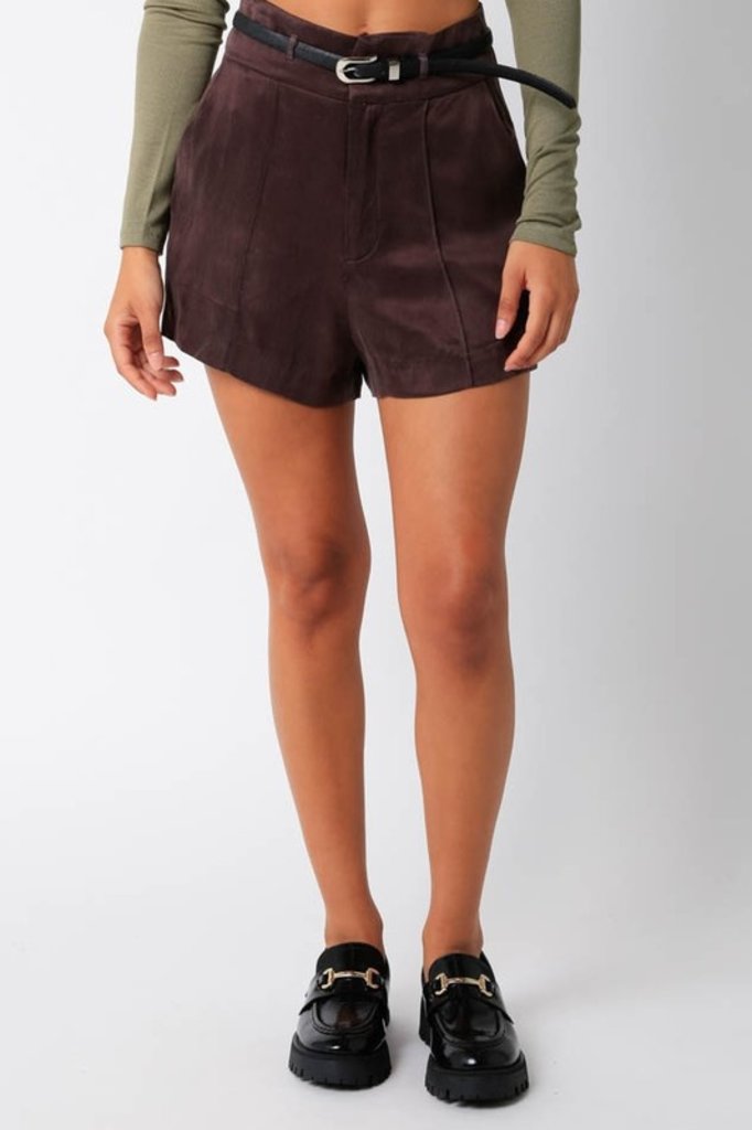 The Denim Bar Ari Mini Shorts