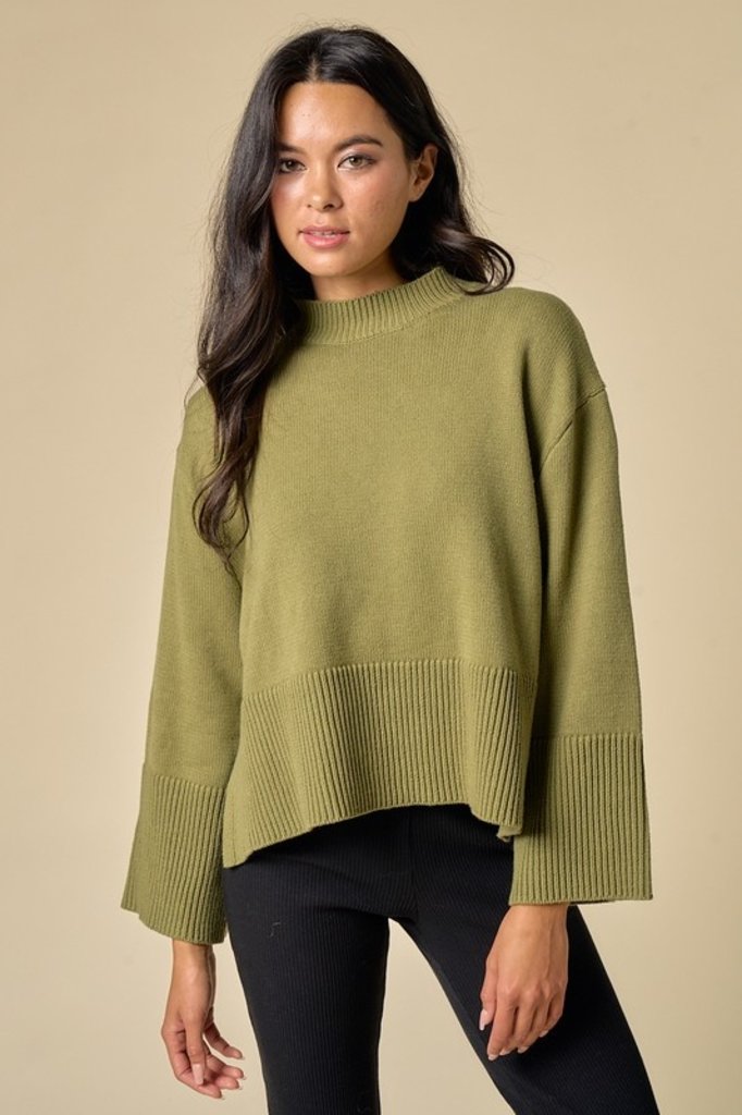 Blue Blush Crisp Days Sweater