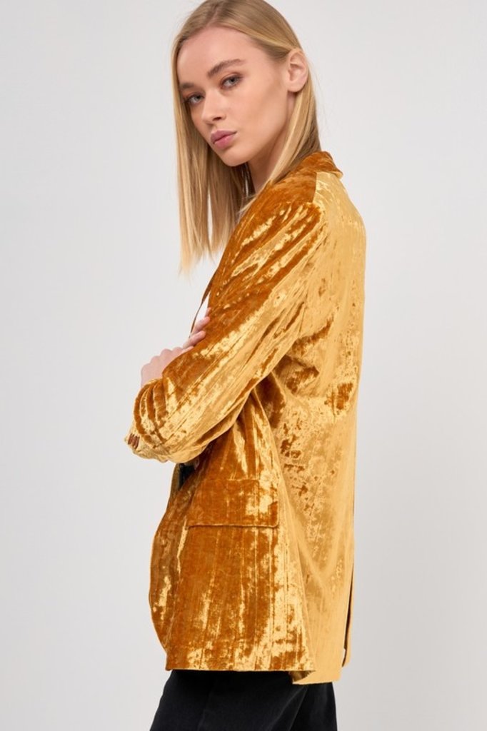 2.7 August Apparel Going For Gold Blazer