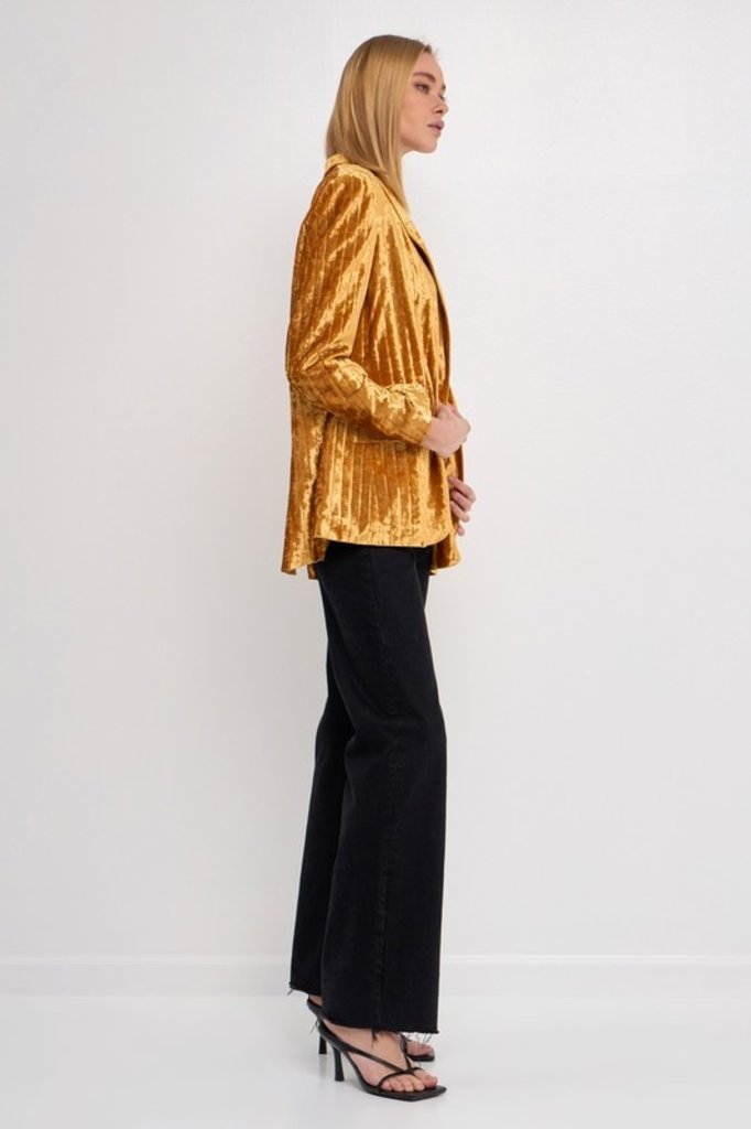 2.7 August Apparel Going For Gold Blazer