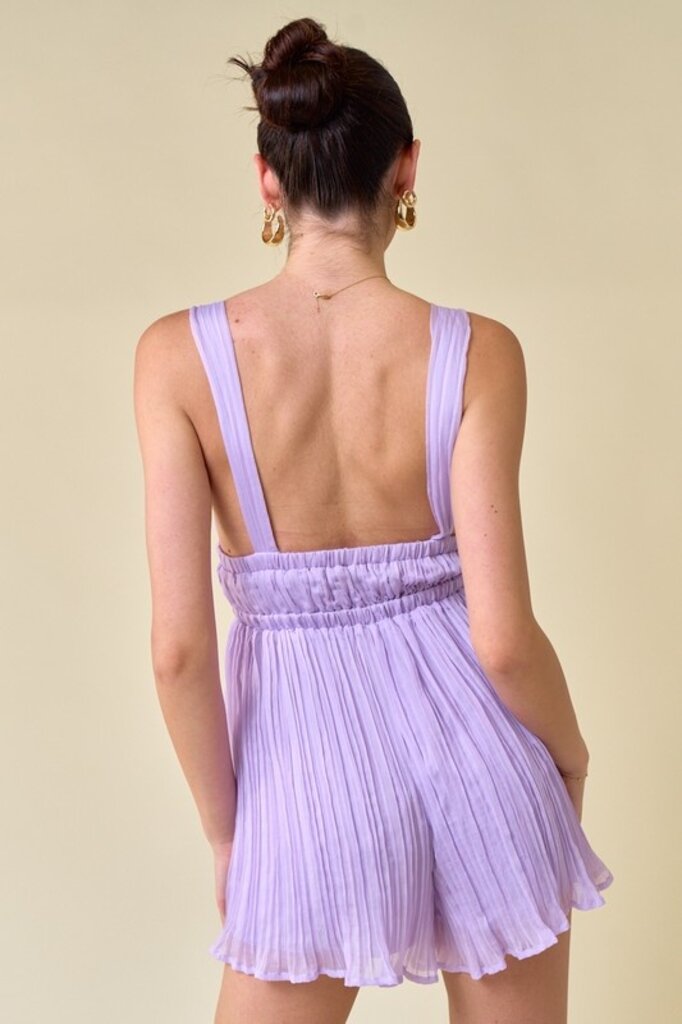 The Denim Bar Lavender Haze Romper