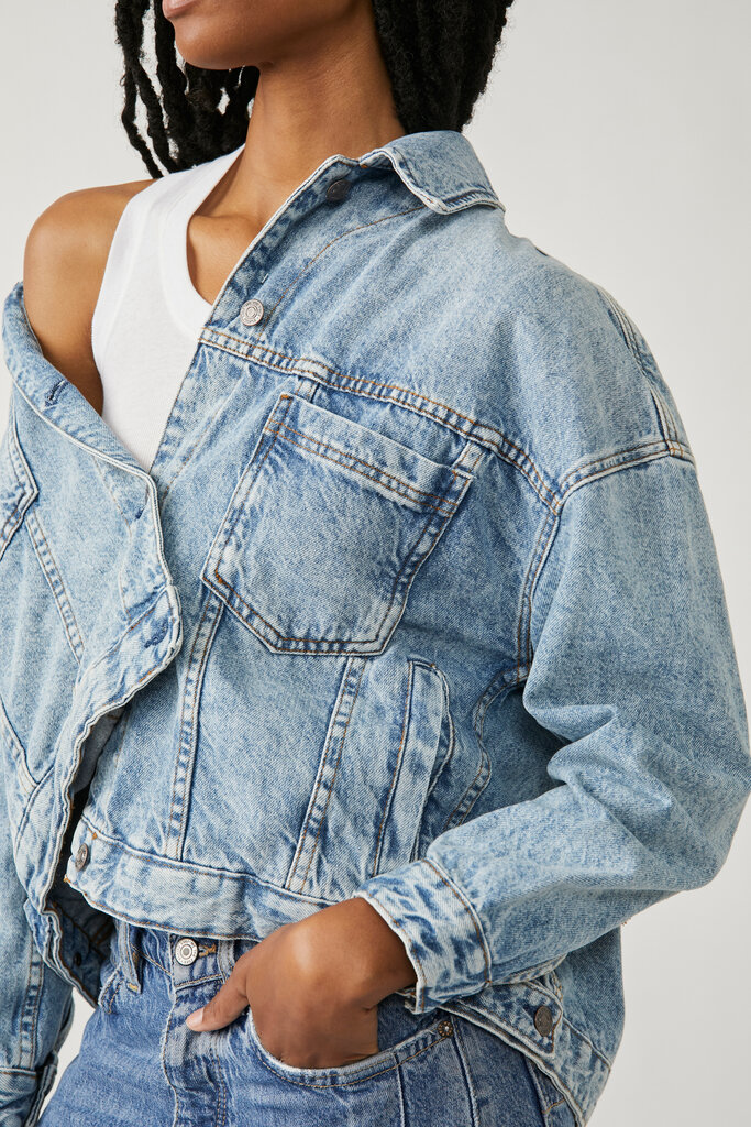 Free People Opal Swing Denim Jacket