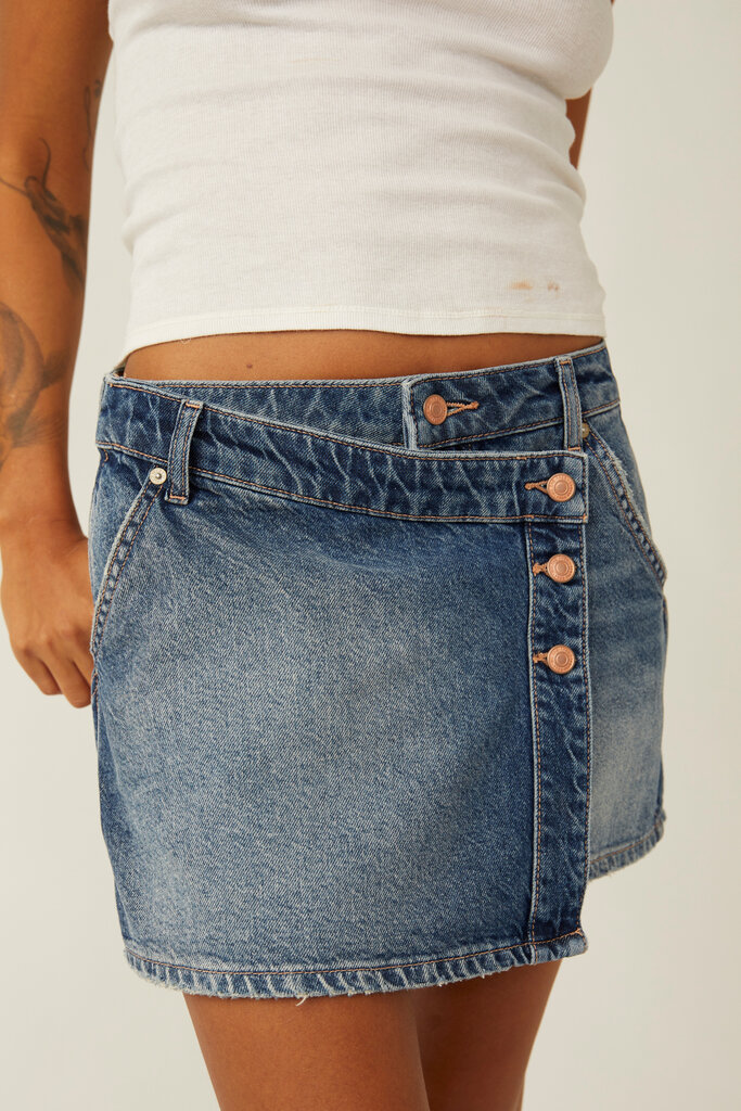 Free People Wynne Denim Skirt