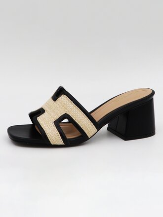 Let's See Style Helen Raffia Sandals
