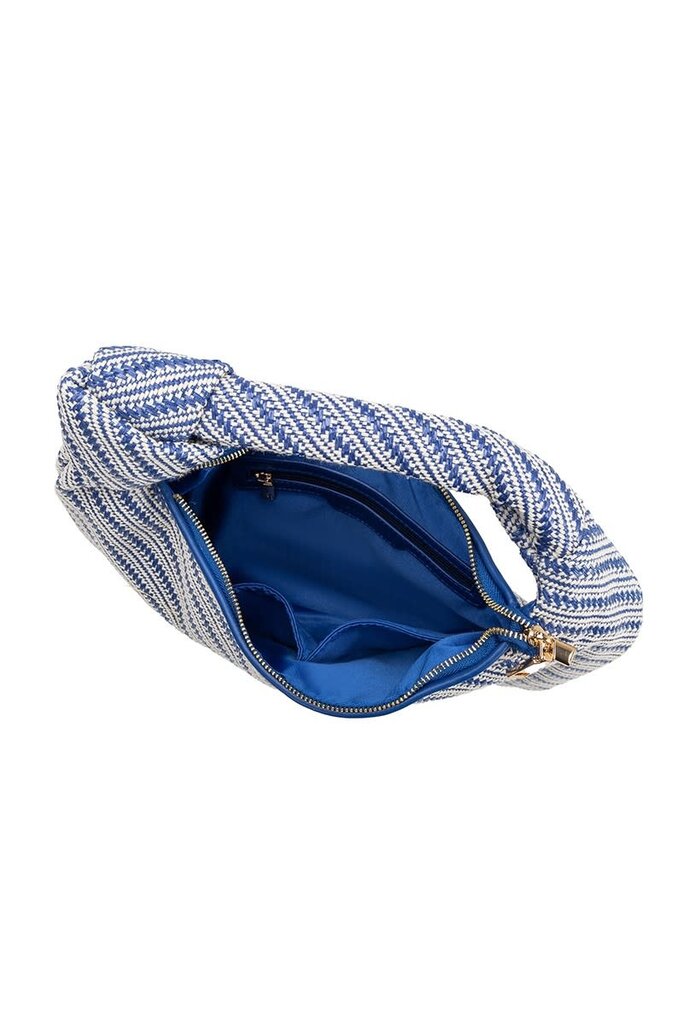 Melie Bianco Cher Raffia Shoulder Bag
