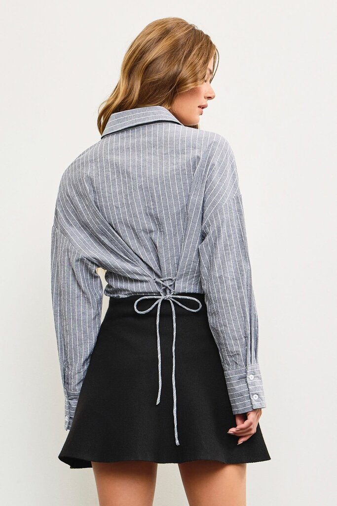 The Denim Bar Janice Pinstripe Shirt