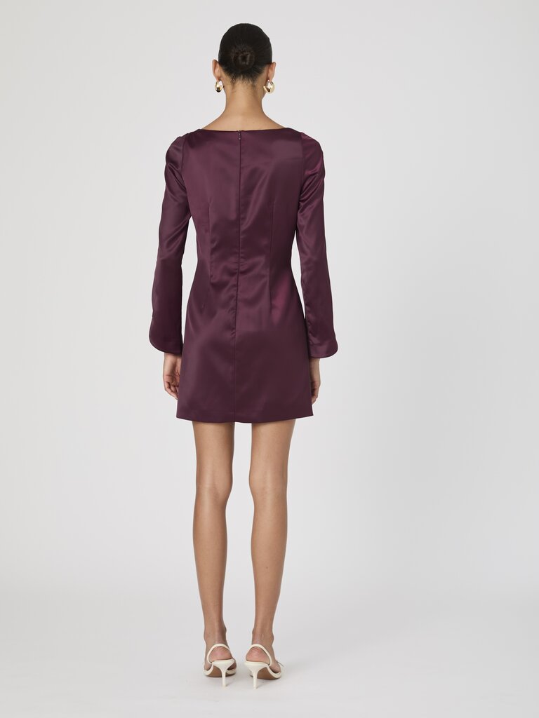 French Connection Satin Long Sleeve Dress