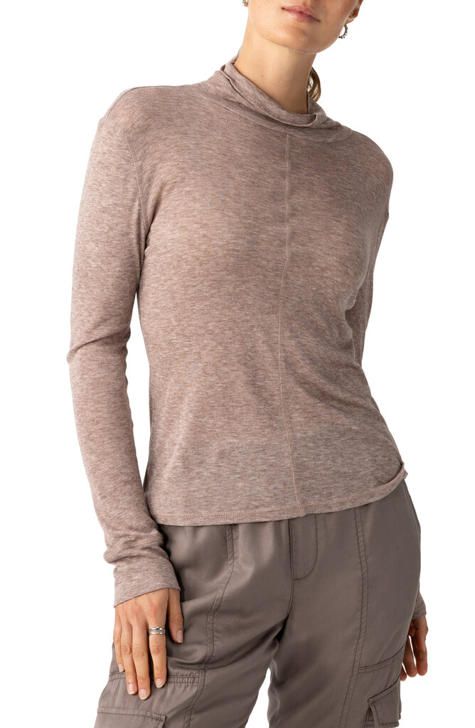 Sanctuary Seamed Mock Neck
