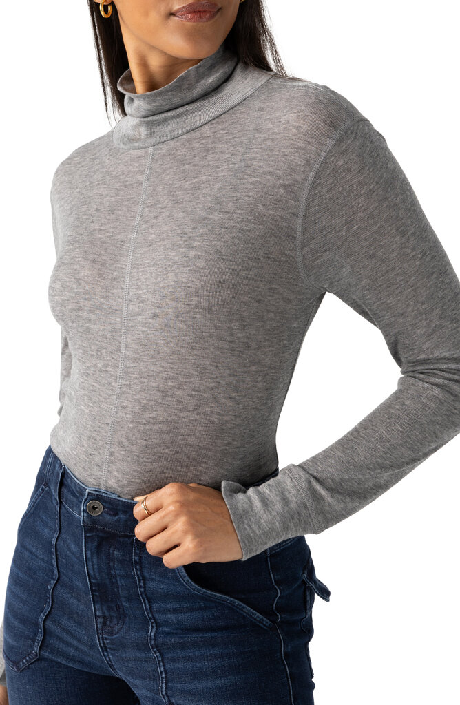 Sanctuary Seamed Mock Neck