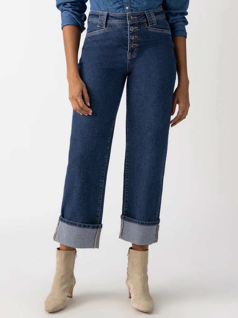 Sanctuary Luna Cuffed Denim Pant