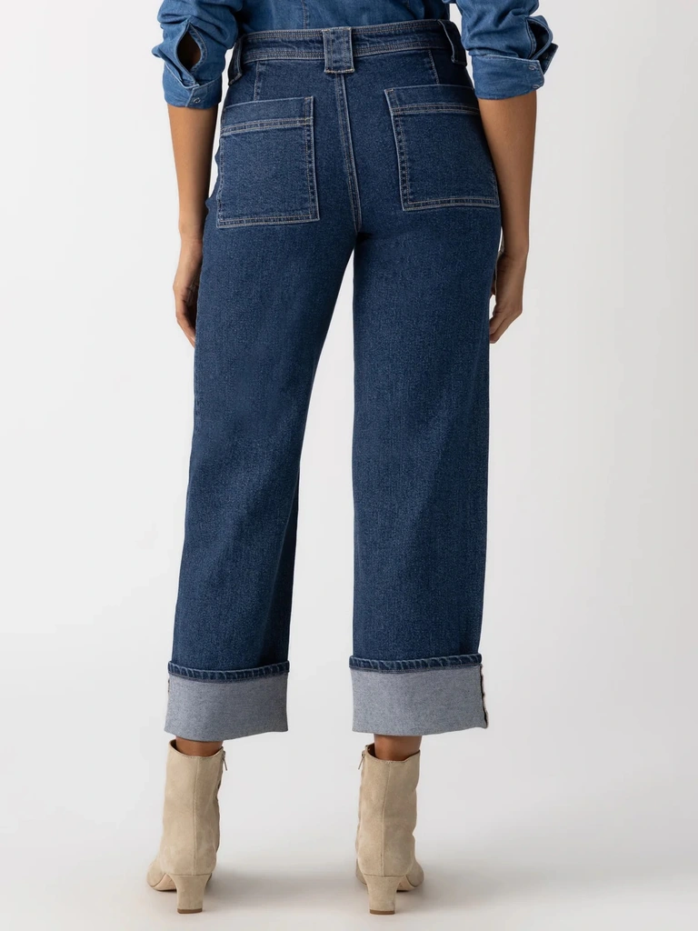 Sanctuary Luna Cuffed Denim Pant