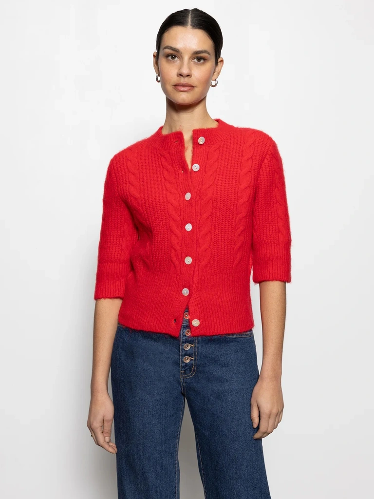 Sanctuary Fuzzy Cable Cardi