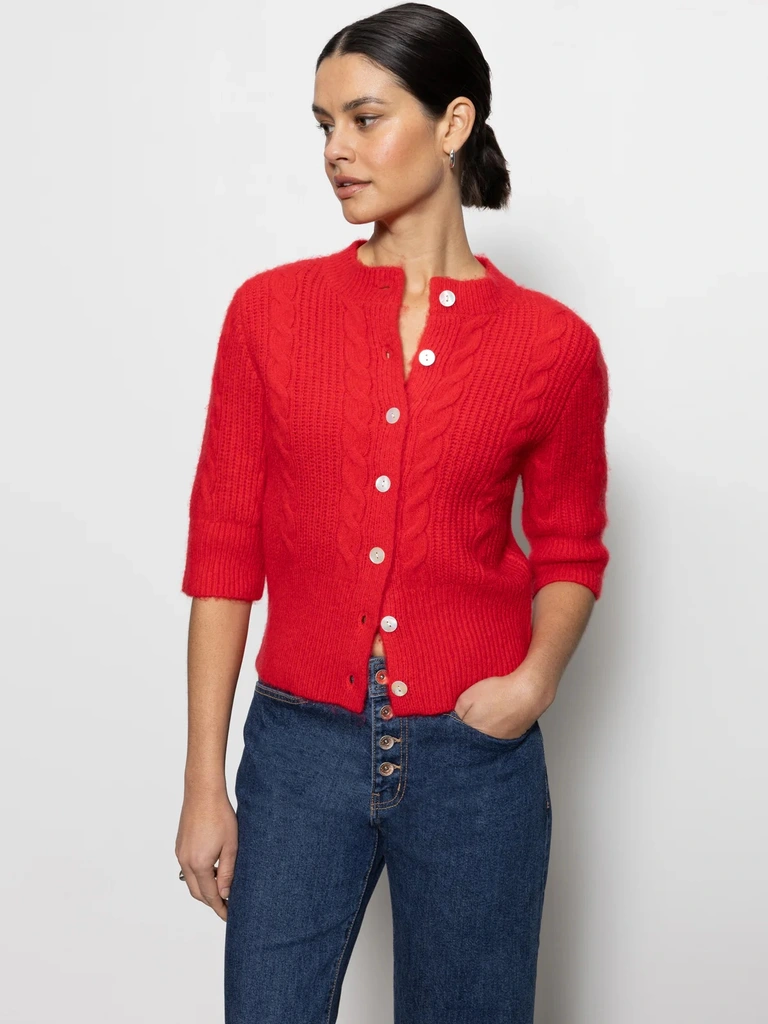 Sanctuary Fuzzy Cable Cardi