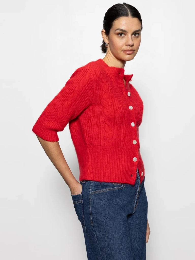 Sanctuary Fuzzy Cable Cardi