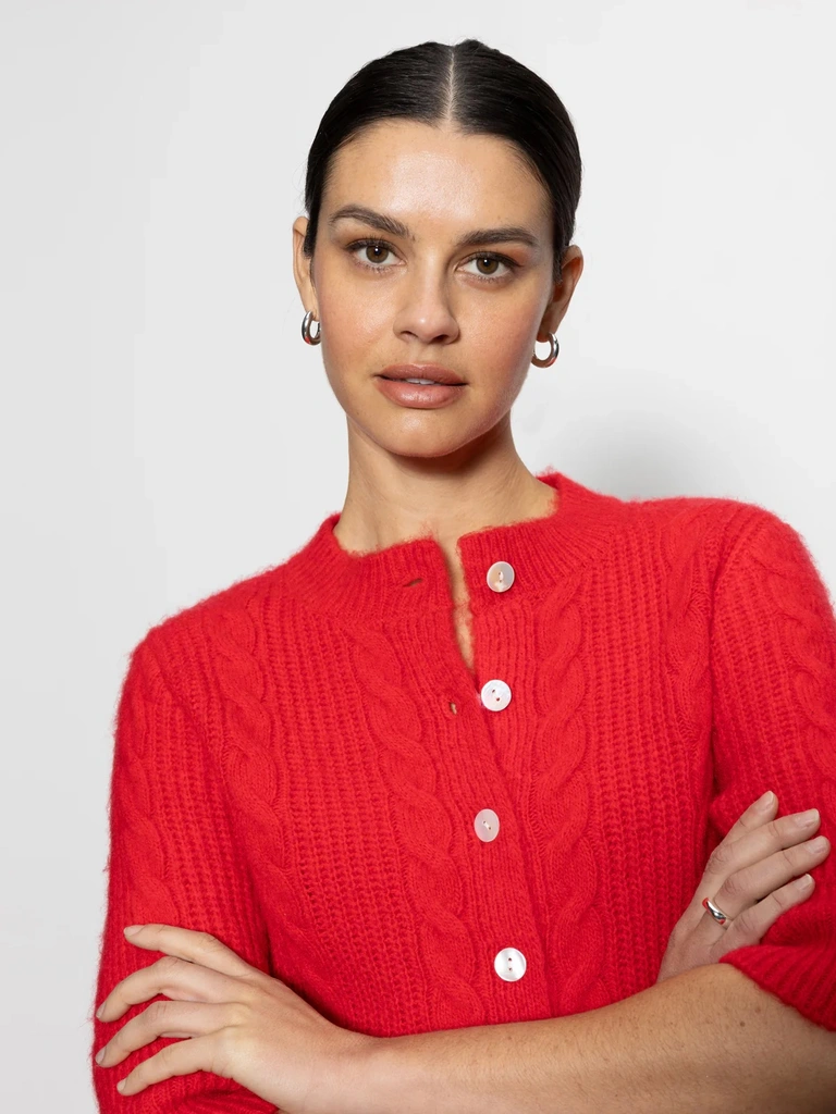 Sanctuary Fuzzy Cable Cardi