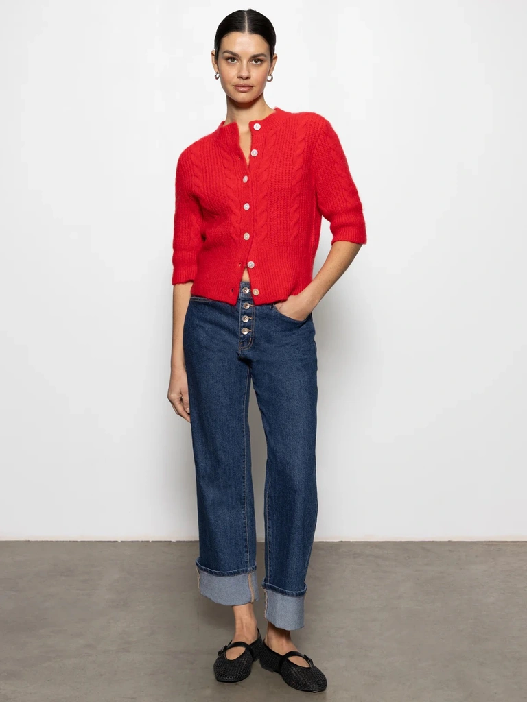 Sanctuary Fuzzy Cable Cardi