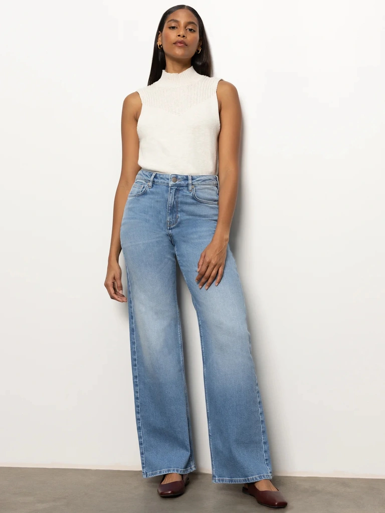 Sanctuary Rib Detail Mock Neck